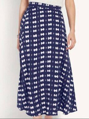 ANN TAYLOR Tie Dye Midi Skirt, 14, NWT
